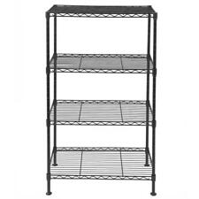 4-tier Wire Storage Shelves Adjustable Shelving Units Steel Metal Rack Kitchen