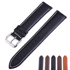 16mm 18mm 20mm 22mm 24mm Genuine Leather Watch Band Strap Bracelet