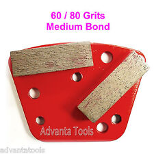 Trapezoid Htc Style Grinding Shoe Disc Plate - Medium Bond - 6080 Grit