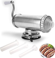2 Lbs Sausage Stuffer Horizontal Kitchen Stuffing Maker Stainless Steel Meat New