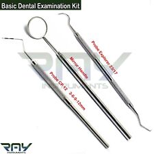 Dental Periodontal Examination Kit Cp 12 Probe Explorer 2317a Mouth Mirror Ce