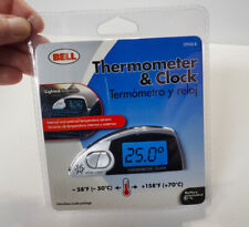 New Bell Digital Car Thermometer Clock Displays Inside Outside Temperature