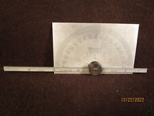 Vintage L.s. Starrett No. 493b Protractor 7 Blade Machinists Bevel Angle Tool
