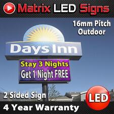 Led Sign Outdoor Full Color 2 Sided Programmable Message Display Digital Sign
