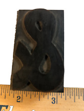 Early Wood Type Ampersand 2 C1890s Bk 803