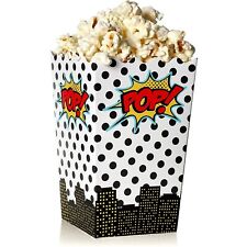 100 Pack Bulk Comic Book-styled Movie Night Popcorn Boxes For Parties