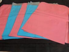 50 Pink And Blue 14x19 Flat Poly Postal Mailer Envelopes Self Sealing Usps Bag