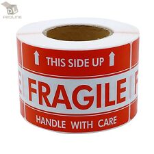 1000 Labels 3x5 Fragile This Side Up Shipping Mailing Handle With Care Stickers