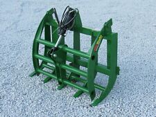 48 Root Rake Clam Grapple Attachment Fits John Deere Compact Tractor Loader