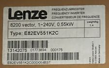 Brand New Lenze E82ev551k2c 8200 Vector Inverter 240v 0.55kw
