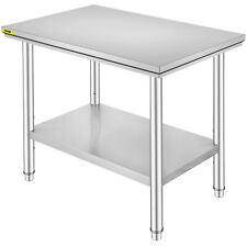 Stainless Steel Work Table 24x36in Commercial Kitchen Equipment Food Prep Table