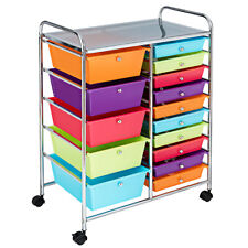 15 Drawer Rolling Storage Cart Home Rolling Carts Opaque Multicolor Drawers