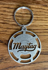 Maytag Gas Engine Motor 92 72 Script Logo Flywheel Keychain Ornament Key Fob