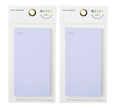 Noted By Post It Brand Blue Lined Notes 2.9 In. X 5.7 In 1 Pad 100sheets 2 Pk