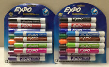 New Expo Low Odor Dry Erase Markers Chisel Tip 24 Count Non-toxic S14