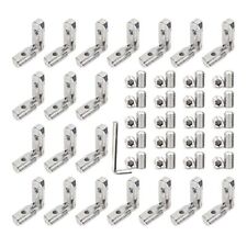 20pcslot 2020 Series Extrusion Profile Connector Brackets Kit With 20pcs 202