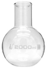 Boiling Flask 2000ml - Borosilicate Glass - Round Bottom Wide Neck Beaded ...