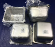 Lot Of 4 Browne Stainless Steel Sixth Size 4 Deep Steam Table Pans 16th