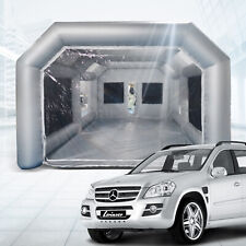 Portable Inflatable Spray Booth Car Paint Tent 26x13x10ft - 2 Filter System