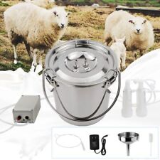 3l Goat Milking Machine Continuously Adjustable Suction Pulsation Vacuum Elec...
