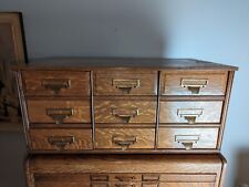Antique Arts Crafts Oak Yawman And Erbe Stack 9 Drawer