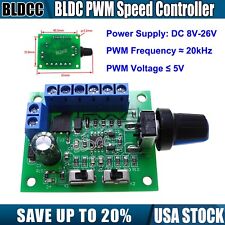 Bldc Pwm Speed Controller Dc8v-26v High-frequency 20khz Adjustable Duty Cycle Bl