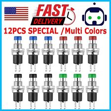 12pcs Universal 1a 250v Ac 2 Pins Spst Momentary Push Button Onoff Micro Switch