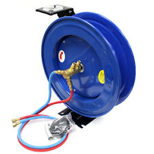 50ft Automatic Retractable Twin Hose Reel For Welding Hoses Oxygen Acetylene