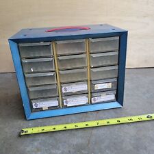 Vintage 15 Drawer Metal Akro-mils Small Parts Storage Organizer Cabinet Bin