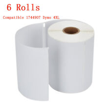 6 Rolls Dymo 4xl Direct Thermal Shipping Labels 4x6 1744907 Compatible 220roll