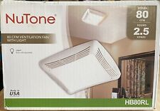 Nutone 80 Cfm Bathroom Exhaust Fan With Light Ceiling Mounted Model Hb80rl