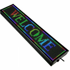 Led Scrolling Sign Rgb 7-color 40x8 Inch Digital Message Display For Advertising