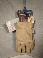 Brand New Carhartt Mens Insulated Leather Driverwork Gloves Xl Wtags Gw0552-m