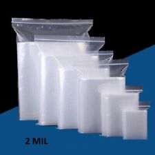 1.5x2 To 20x24 Plastics Clear Zip Lock Seal Top Reclosable Poly Bags 2mil