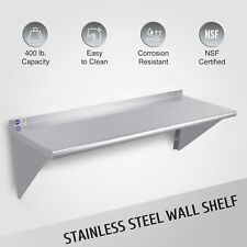 18x48 Wall Mount Spice Rack Nsf Stainless Steel Shelf For Home Commercial Use