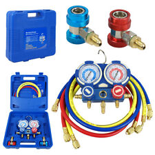 Hvac Ac Air Refrigeration Kit Ac Manifold Gauge Set Brass R22 R134a R410a