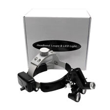 Dental Medical 3.5x420mm Headband Loupes With 5w Led Head Light Dy-106 Black Us