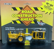 Ertl Road Construction John Deere 5020 Industrial Tractor W Disk Yellow 164