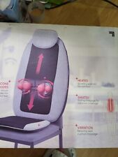New Sharper Image Shiatsu Cushion Seat Topper With 4 Node Massage