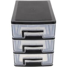 Plastic Storage Bins With Drawers Transparent Small Storage Containers Desk