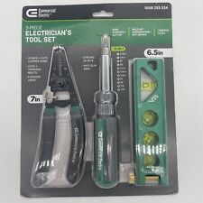 Commercial Electric Electricians Tool Set 3-piece Wire Stripper Torpedo Level