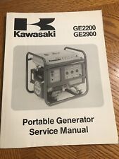 Kawasaki Ge2200 Ge2900 Portable Generator Service Manual 99924-2039-01 Nos