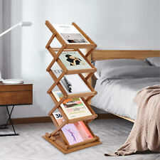 Pop-up Bamboo Literature Magazine Rack Display Holder Stand Hot Sale Usa