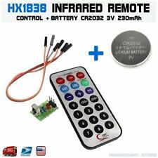 Hx1838 Arduino Infrared Ir Wireless Remote Control Sensor Cr2032 Battery