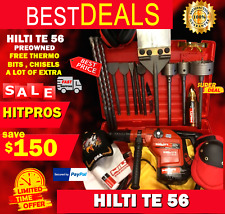 Hilti Te 56 Preowned Free Thermo Bits Chisels A Lot Of Extra Fast Ship