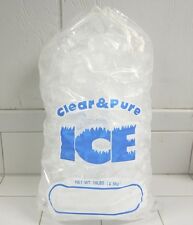 Clear Pure Ice 8 Lb Drawstring Ice Bags 100 Count Lot Free Shipping