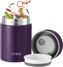 Fewoo Soup Thermosfood Container For Hot Cold Food Vacuum Insulated Stainless