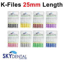 K Files Dental K-files Endodontic File 25 Mm Length Size 6 8 10 15 20 25 30 35