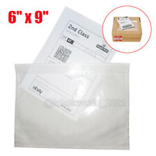 6 X 9 Clear Packing List Invoice Shipping Label Self Envelopes Pouches Bag Usa