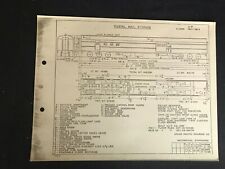 Vintage Union Pacific Railroad Passenger Equipment Diagram Postal Mail Storage
